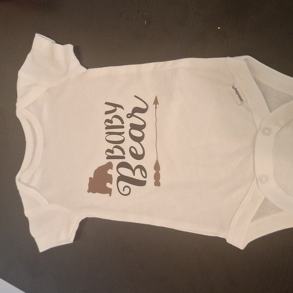 Homemade baby onesie size 0-3 months